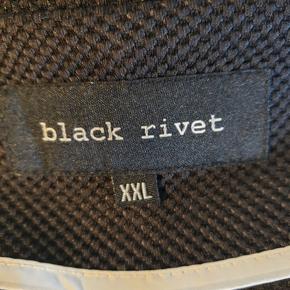 Black Rivet LS Black Textured Jacket XXL - Picture 2 of 3